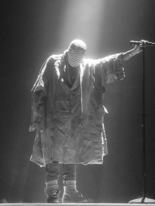 Kanye West performing live